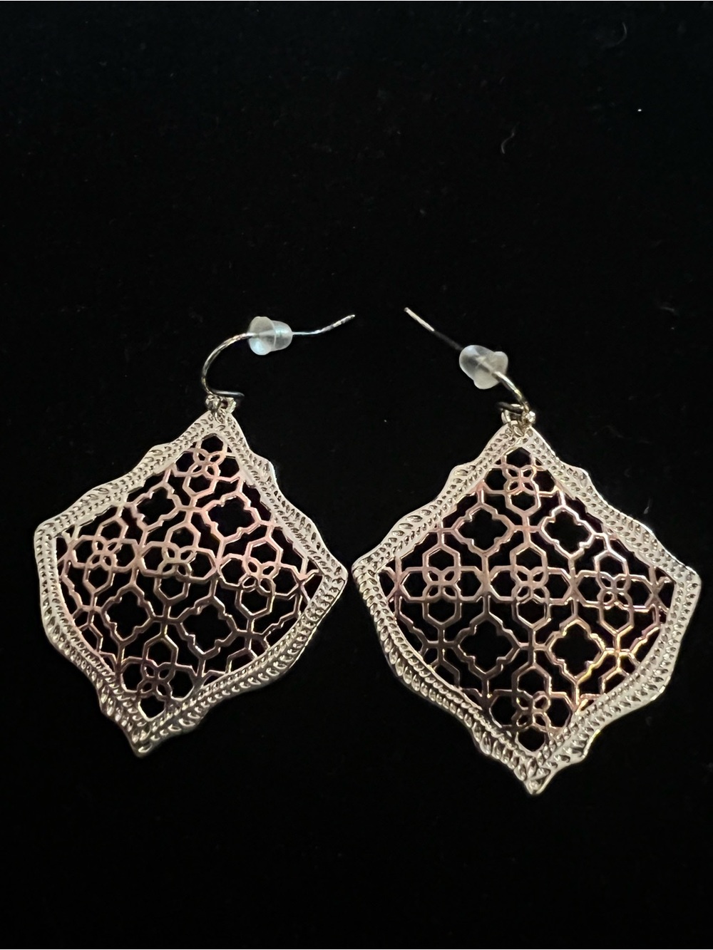 Kendra Scott Gold & Rose Gold Filigree Drop Earrings